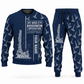 Personalized Pit Viper 271 Blasthole Drill Operator Combo Sweater + Jogger in navy, sweater and jogger artwork with YOUR NAME and SINCE 2000 sample text.