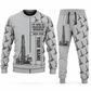 Personalized Pit Viper 351 Blasthole Drill Operator Combo Sweater + Jogger in lightgray, sweater and jogger artwork with YOUR NAME and SINCE 2000 sample text.
