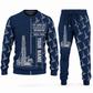 Personalized Pit Viper 351 Blasthole Drill Operator Combo Sweater + Jogger in navy, sweater and jogger artwork with YOUR NAME and SINCE 2000 sample text.