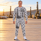 Personalized MD6250 Blasthole Drill Operator Combo Sweater + Jogger in Light Gray, sweater and jogger artwork with YOUR NAME and SINCE 2000 sample text.