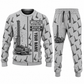 Personalized MD6250 Blasthole Drill Operator Combo Sweater + Jogger in lightgray, sweater and jogger artwork with YOUR NAME and SINCE 2000 sample text.