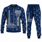 Personalized MD6250 Blasthole Drill Operator Combo Sweater + Jogger in navy, sweater and jogger artwork with YOUR NAME and SINCE 2000 sample text.