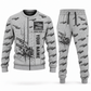 Personalized DD422i Underground Jumbo Drill Operator Combo Sweater + Jogger in lightgray, sweater and jogger artwork with YOUR NAME and SINCE 2000 sample text.