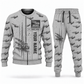 Personalized DD321 Underground Jumbo Drill Operator Combo Sweater + Jogger in lightgray, sweater and jogger artwork with YOUR NAME and SINCE 2000 sample text.