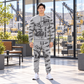 Personalized DD311 Underground Jumbo Drill Operator Combo Sweater + Jogger in Light Gray, sweater and jogger artwork with YOUR NAME and SINCE 2000 sample text.