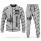 Personalized DL422i Longhole Drill Operator Combo Sweater + Jogger in lightgray, sweater and jogger artwork with YOUR NAME and SINCE 2000 sample text.