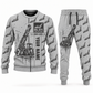 Personalized DL311 Longhole Drill Operator Combo Sweater + Jogger in lightgray, sweater and jogger artwork with YOUR NAME and SINCE 2000 sample text.