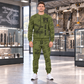 Personalized Fletcher DDR Roof Bolter Operator Combo Sweater + Jogger in Olive, sweater and jogger artwork with YOUR NAME and SINCE 2000 sample text.