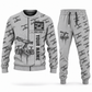 Personalized Fletcher DDR Roof Bolter Operator Combo Sweater + Jogger in lightgray, sweater and jogger artwork with YOUR NAME and SINCE 2000 sample text.