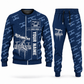 Personalized Fletcher DDR Roof Bolter Operator Combo Sweater + Jogger in navy, sweater and jogger artwork with YOUR NAME and SINCE 2000 sample text.