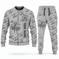 Personalized Fletcher CDDR Roof Bolter Operator Combo Sweater + Jogger in lightgray, sweater and jogger artwork with YOUR NAME and SINCE 2000 sample text.