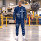 Personalized AQM 150 Roadheader Operator Combo Sweater + Jogger in Navy, sweater and jogger artwork with YOUR NAME and SINCE 2000 sample text.