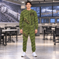 Personalized 7LS1D Longwall Shearer Operator Combo Sweater + Jogger in Olive, sweater and jogger artwork with YOUR NAME and SINCE 2000 sample text.