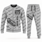 Personalized 7LS1D Longwall Shearer Operator Combo Sweater + Jogger in lightgray, sweater and jogger artwork with YOUR NAME and SINCE 2000 sample text.