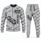 Personalized 7LS2A Longwall Shearer Operator Combo Sweater + Jogger in lightgray, sweater and jogger artwork with YOUR NAME and SINCE 2000 sample text.