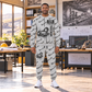 Personalized 7LS5 Longwall Shearer Operator Combo Sweater + Jogger in Light Gray, sweater and jogger artwork with YOUR NAME and SINCE 2000 sample text.