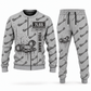 Personalized 7LS5 Longwall Shearer Operator Combo Sweater + Jogger in lightgray, sweater and jogger artwork with YOUR NAME and SINCE 2000 sample text.