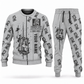 Personalized Robbins 34RH Raise Borer Operator Combo Sweater + Jogger in lightgray, sweater and jogger artwork with YOUR NAME and SINCE 2000 sample text.