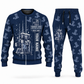 Personalized Robbins 44RH Raise Borer Operator Combo Sweater + Jogger in navy, sweater and jogger artwork with YOUR NAME and SINCE 2000 sample text.