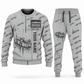 Personalized 10SC32AA Center-Drive Shuttle Car Operator Combo Sweater + Jogger in lightgray, sweater and jogger artwork with YOUR NAME and SINCE 2000 sample text.