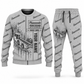 Personalized 10SC32AB End-Drive Shuttle Car Operator Combo Sweater + Jogger in lightgray, sweater and jogger artwork with YOUR NAME and SINCE 2000 sample text.