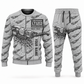Personalized Lokotrack LT1213 Impact Crusher Operator Combo Sweater + Jogger in lightgray, sweater and jogger artwork with YOUR NAME and SINCE 2000 sample text.
