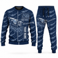 Personalized Lokotrack LT1213 Impact Crusher Operator Combo Sweater + Jogger in navy, sweater and jogger artwork with YOUR NAME and SINCE 2000 sample text.