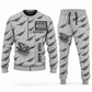 Personalized Premiertrak 400X Jaw Crusher Operator Combo Sweater + Jogger in lightgray, sweater and jogger artwork with YOUR NAME and SINCE 2000 sample text.