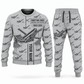 Personalized Chieftain 2100X 3-Deck Screener Operator Combo Sweater + Jogger in lightgray, sweater and jogger artwork with YOUR NAME and SINCE 2000 sample text.