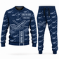 Personalized Chieftain 2100X 3-Deck Screener Operator Combo Sweater + Jogger in navy, sweater and jogger artwork with YOUR NAME and SINCE 2000 sample text.
