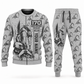 Personalized Brokk 170 Demolition Robot Operator Combo Sweater + Jogger in lightgray, sweater and jogger artwork with YOUR NAME and SINCE 2000 sample text.