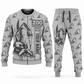 Personalized Brokk 200 Demolition Robot Operator Combo Sweater + Jogger in lightgray, sweater and jogger artwork with YOUR NAME and SINCE 2000 sample text.