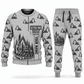 Personalized John Deere 1270G 8W Harvester Operator Combo Sweater + Jogger in lightgray, sweater and jogger artwork with YOUR NAME and SINCE 2000 sample text.