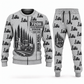 Personalized Tigercat 720H Feller Buncher Operator Combo Sweater + Jogger in lightgray, sweater and jogger artwork with YOUR NAME and SINCE 2000 sample text.