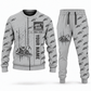 Personalized Tigercat 620H Skidder Operator Combo Sweater + Jogger in lightgray, sweater and jogger artwork with YOUR NAME and SINCE 2000 sample text.