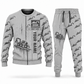 Personalized Tigercat 635H Skidder Operator Combo Sweater + Jogger in lightgray, sweater and jogger artwork with YOUR NAME and SINCE 2000 sample text.