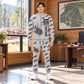Personalized John Deere 748L-II Skidder Operator Combo Sweater + Jogger in Light Gray, sweater and jogger artwork with YOUR NAME and SINCE 2000 sample text.