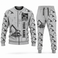 Personalized Tigercat 234C Log Loader Operator Combo Sweater + Jogger in lightgray, sweater and jogger artwork with YOUR NAME and SINCE 2000 sample text.