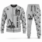 Personalized Tigercat T250E Log Loader Operator Combo Sweater + Jogger in lightgray, sweater and jogger artwork with YOUR NAME and SINCE 2000 sample text.