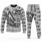 Personalized Tigercat H250D with 575 Processor Operator Combo Sweater + Jogger in lightgray, sweater and jogger artwork with YOUR NAME and SINCE 2000 sample text.