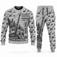 Personalized T-MAR Log Champ 550 Yarder Operator Combo Sweater + Jogger in lightgray, sweater and jogger artwork with YOUR NAME and SINCE 2000 sample text.