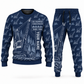 Personalized T-MAR Log Champ 550 Yarder Operator Combo Sweater + Jogger in navy, sweater and jogger artwork with YOUR NAME and SINCE 2000 sample text.