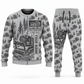 Personalized Prinoth Raptor 300 Forestry Mulcher Operator Combo Sweater + Jogger in lightgray, sweater and jogger artwork with YOUR NAME and SINCE 2000 sample text.