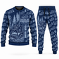 Personalized Prinoth Raptor 300 Forestry Mulcher Operator Combo Sweater + Jogger in navy, sweater and jogger artwork with YOUR NAME and SINCE 2000 sample text.