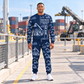 Personalized Hyster RS46-33XD/62 Reach Stacker Combo Sweater + Jogger, Navy hero, YOUR NAME and SINCE 2000.