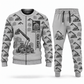 Personalized Taylor XRS-9972 Reach Stacker Combo Sweater + Jogger in lightgray, sweater and jogger artwork with YOUR NAME and SINCE 2000 sample text.