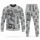 Personalized Kalmar Hybrid Straddle Carrier Combo Sweater + Jogger - Maher Configuration in lightgray, sweater and jogger artwork with YOUR NAME and SINCE 2000 sample text.