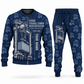 Personalized Kalmar Hybrid Straddle Carrier Combo Sweater + Jogger - Maher Configuration in navy, sweater and jogger artwork with YOUR NAME and SINCE 2000 sample text.