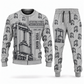 Personalized Kalmar AutoStrad Hybrid Straddle Carrier Combo Sweater + Jogger - TraPac Configuration in lightgray, sweater and jogger artwork with YOUR NAME and SINCE 2000 sample text.