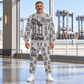 Personalized Konecranes Noell Hybrid Straddle Carrier Combo Sweater + Jogger - PNCT Configuration in Light Gray, sweater and jogger artwork with YOUR NAME and SINCE 2000 sample text.
